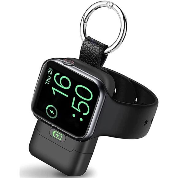Portable Wireless Charger for Apple Watch,HUOTO iWatch Charger 1400mAh Smart - Picture 1 of 7